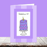 Cake 40th Birthday Cards