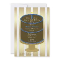 Cake 60th Surprise Birthday Party Invitation