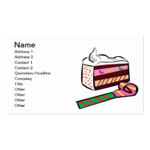 Cake And Party Favor Business Cards