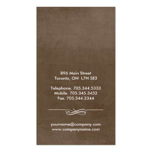 Cake Bakery Business Cards (back side)