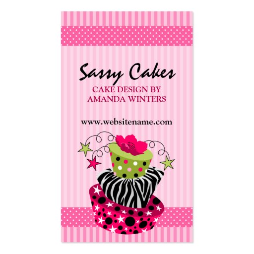 Cake Bakery Business Cards (front side)
