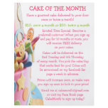 cake bakery flyer bright yummy fun cute sweet