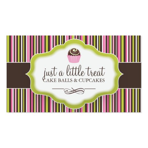 Cake Ball Business Cards (front side)