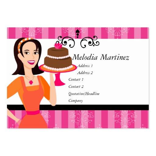 Cake Beauty Business Card Template (front side)