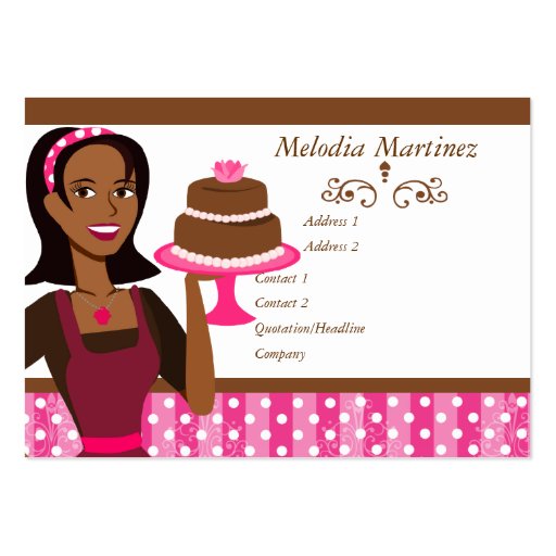 Cake Beauty Business Card Templates (front side)