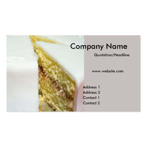 Cake Business Cards (front side)
