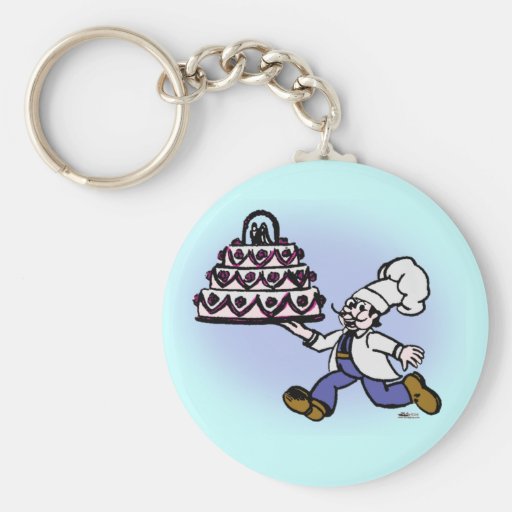 Cake Chef Keychains