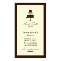 Cake & Cupcakes Bakery Business Card