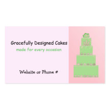 Cake Decorating/Baking Business Card Template