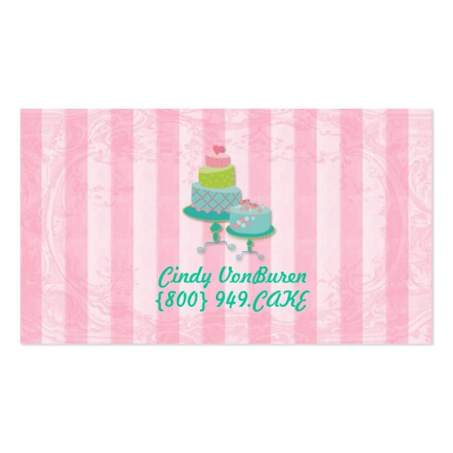 Cake Design Business Card (back side)