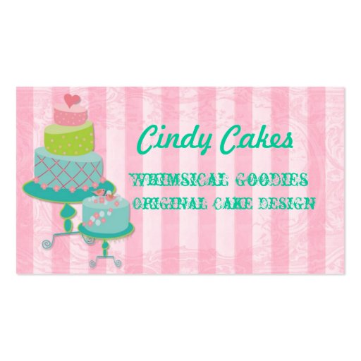 Cake Design Business Card (front side)