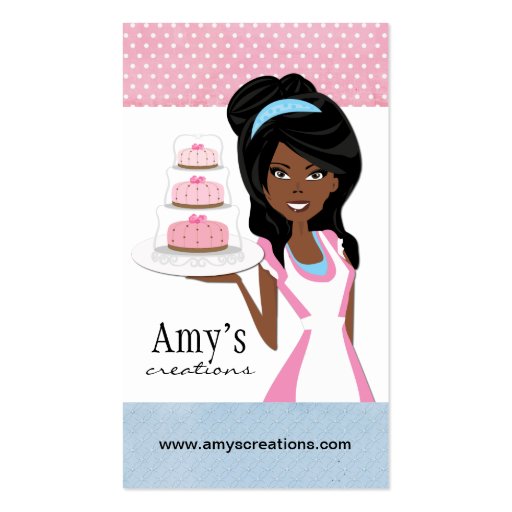 Cake Designer Business Card (front side)