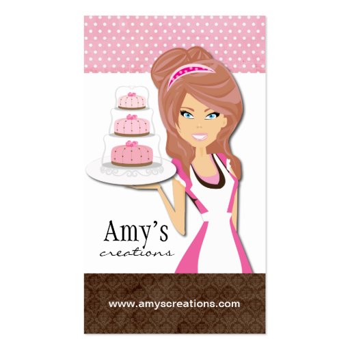 Cake Designer Business Card (front side)