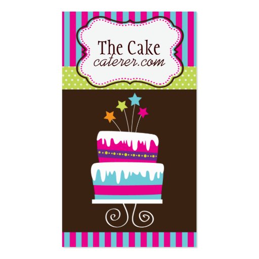 Cake Designer Business Cards (front side)