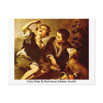 Cake Eater By Bartolome Esteban Murillo Postcard