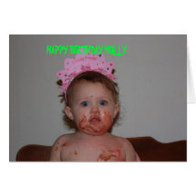 CAKE FACE BIRTHDAY Card