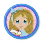 Cake Girl Refrigerator Magnet