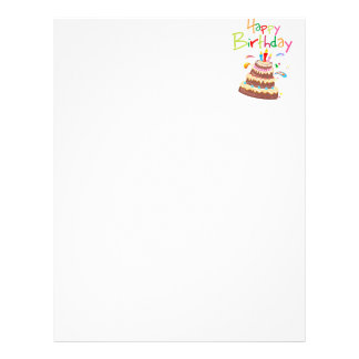 Birthday Cakes Letterhead | Zazzle