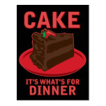 Cake, It's What's For DInner Post Cards