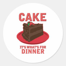 Cake, It's What's For DInner Sticker