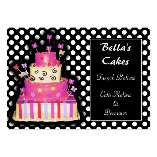 Cake makers business Cards (front side)
