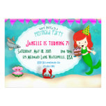 Cake Mermaid Personalized Invite