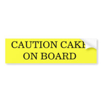 CAKE ON BOARD bumper stickers by boatgirl09 CAKE ON BOARD bumper stickers