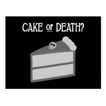 Cake or Death? Postcard