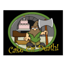 Cake or Death Postcards