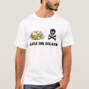 bolo ou morte (baunilha) camisetas