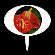 Cake Pick, Anthurium cake picks