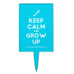 [Skateboard] keep calm and grow up  Cake Picks