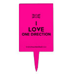 [UK Flag] i love one direction  Cake Picks