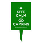 [Tent] keep calm and go camping  Cake Picks