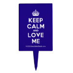 [Crown] keep calm and love me  Cake Picks