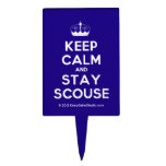 [Knitting crown] keep calm and stay scouse  Cake Picks