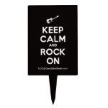 [Electric guitar] keep calm and rock on  Cake Picks