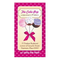 Cake Pop Dots Business Card business cards