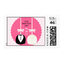Cake Pop Wedding Stamps (Pink) stamps