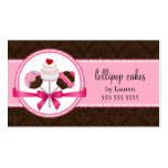 Cake Pops Bakery Business Cards