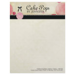 Cake Pops Bakery Letterhead