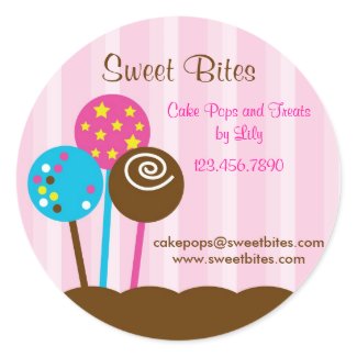 Cake Pops Bakery Sticker