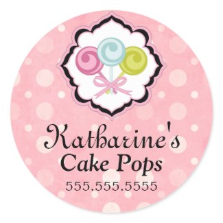 Cake Pops Bakery Stickers sticker