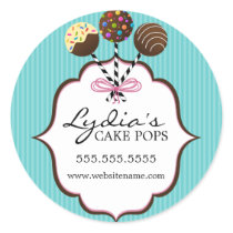 Cake Pops Bakery Stickers