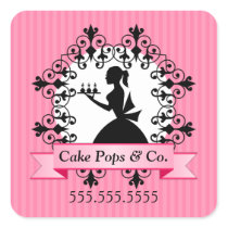 Cake Pops Bakery Stickers