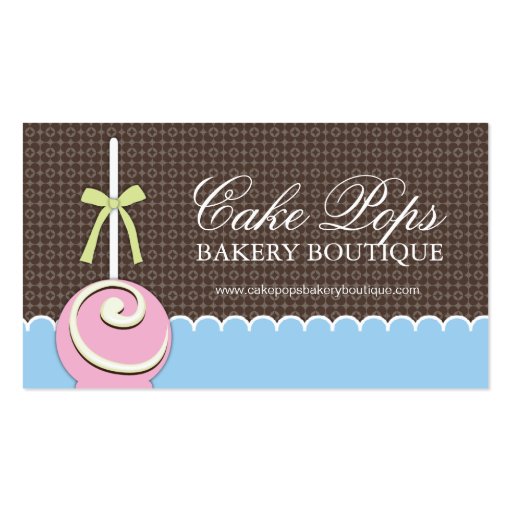 Cake Pops Business Cards (front side)