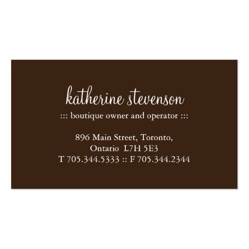 Cake Pops Business Cards (back side)