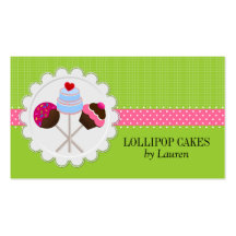Cake Pops Business Cards
