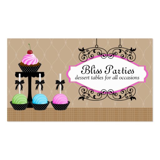 Cake Pops Dessert Tables Business Cards Zazzle
