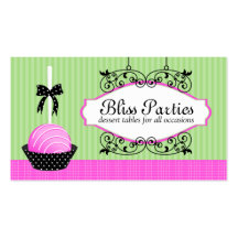 Cake Pops Desserts Business Cards